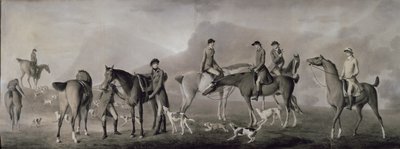 Tom Conolly fra Castletown Hunting with his Friends, 1769 (pastell, kritt og gouache på papir) av Robert Healy