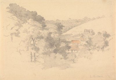 Gårdsbygninger i Vaux, Jersey av Robert Hills