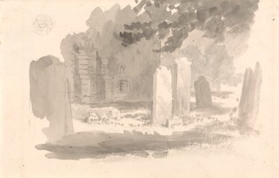 St. Stephen's Churchyard, Jersey, med graven til kunstnerens bror av Robert Hills