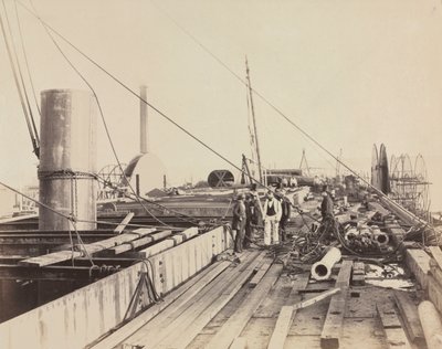 Dekkscene av Great Eastern av Robert Howlett