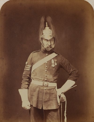 Sersjant-major Stewart, 5. (prinsesse Charlotte av Wales) Dragoon Guards av Robert Howlett