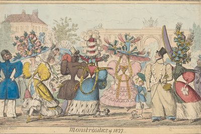 Uhyrligheter fra 1827 av Robert Isaac Cruikshank