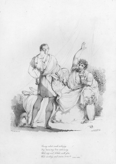 Anacreon, Ode XLVIII (gravering) av Robert Kerr (after) Porter