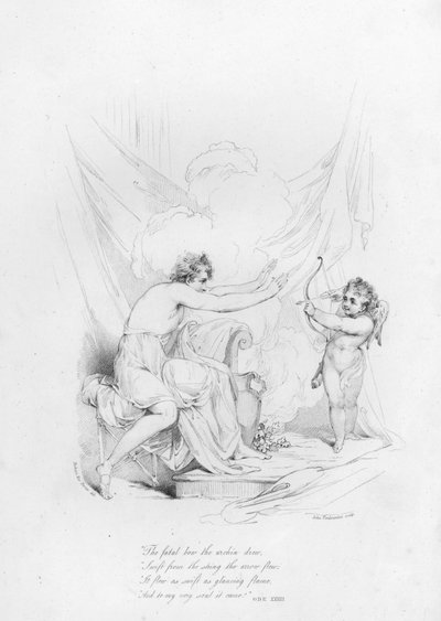 Anacreon, Ode 33 (gravering) av Robert Kerr (after) Porter