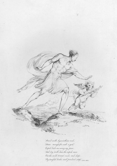 Anacreon, Ode XXXI (gravering) av Robert Kerr (after) Porter