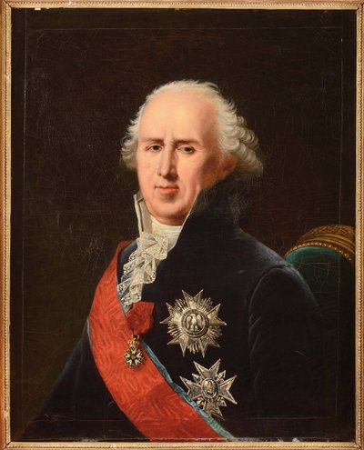 Portrett av Charles-Francois (Charles Francois) Lebrun (1739-1824), hertugen av Plaisance, av Lefevre, Robert (1756-1830). olje på lerret av Robert Lefevre