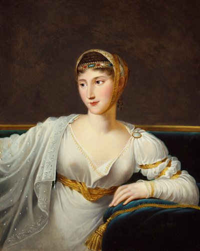 Portrett av prinsesse Pauline Borghese, kone til general Leclerc (olje på lerret) av Robert Lefevre
