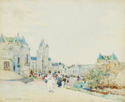 Promenade (akvarell) av Robert McGowan Coventry