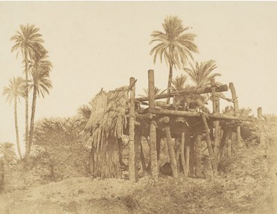 Nubian Sakkieh, eller vannhjul, ca. 1856. av Robert Murray.