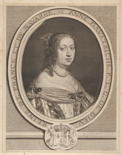 Anne av Østerrike, 1660. av Robert Nanteuil