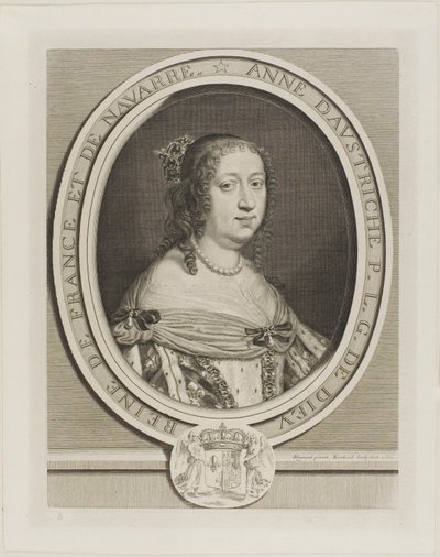 Anne av Østerrike, dronning av Frankrike av Robert Nanteuil