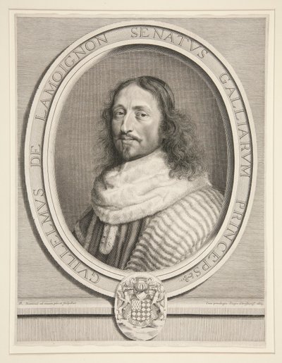Guillaume de Lamoignon, første president for parlamentet i Paris (første president for parlamentet i Paris) av Robert Nanteuil