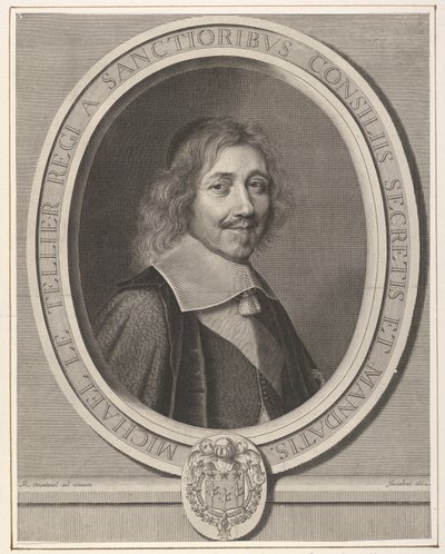 Kansler Michel IV Le Tellier, 1662. av Robert Nanteuil