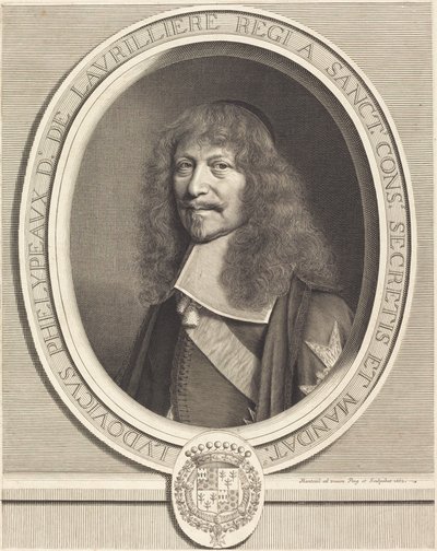 Louis Phelypeaux de La Vrilliere av Robert Nanteuil
