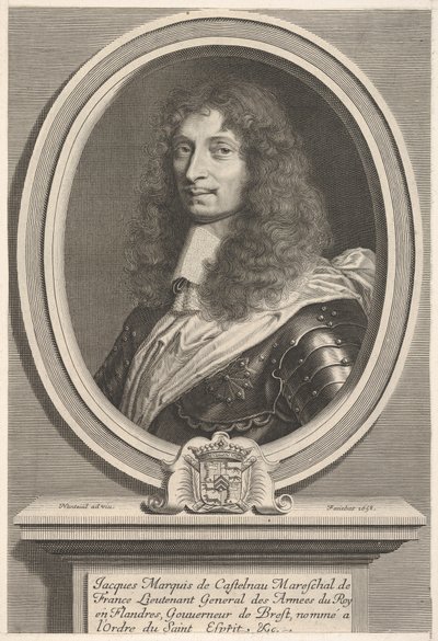 Marshal de Castelnau, ca. 1658. av Robert Nanteuil