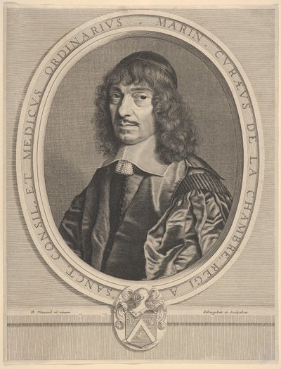 Marin Cureau de La Chambre, ca. 1656. av Robert Nanteuil