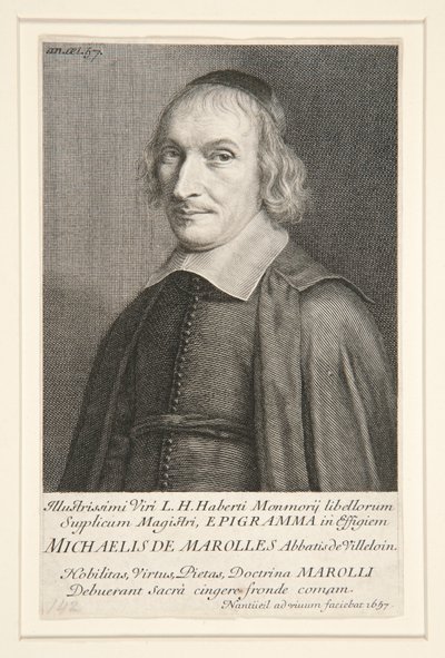 Michael av Marolles (1600-1681) av Robert Nanteuil