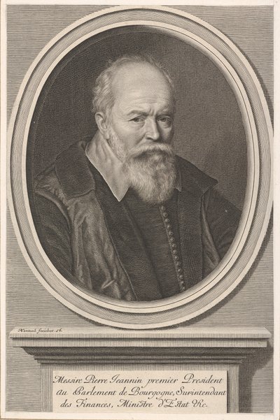 Pierre Jeannin, ca. 1656. av Robert Nanteuil
