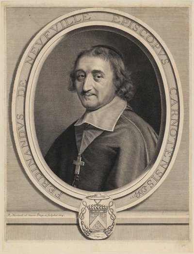 Portrett av Ferdinand de Neufville de Villeroy av Robert Nanteuil