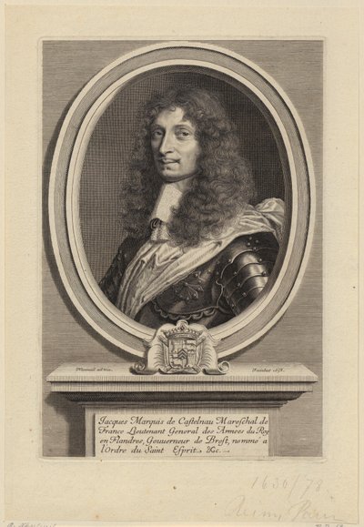 Portrett av Jacques II de Castelnau, fransk marskalk av Robert Nanteuil