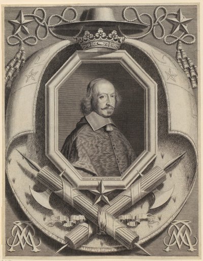 Portrett av kardinal Jules Mazarin av Robert Nanteuil