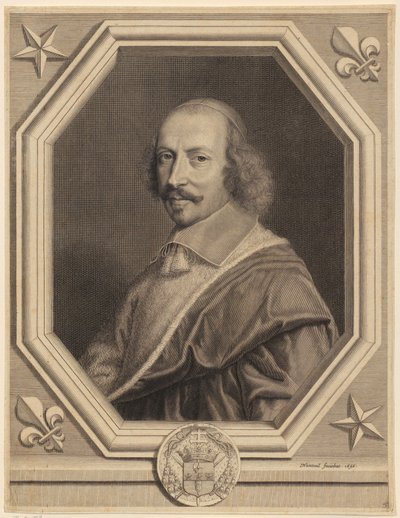Portrett av kardinal Jules Mazarin av Robert Nanteuil