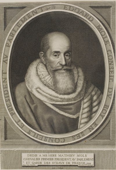 Portrett av Edouard Molé av Robert Nanteuil