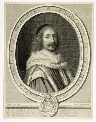 Portrett av Pompone de Bellièvre av Robert Nanteuil