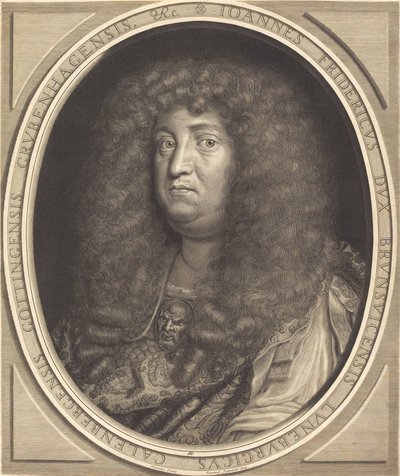 Jean-Frederic, hertug av Brunswick-Lunebourg (Hanover) av Robert Nanteuil after Jean Michelin