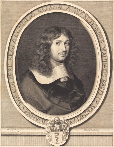 Jean-Baptiste Colbert av Robert Nanteuil after Philippe de Champaigne