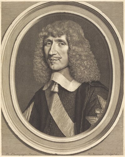 Leon-Bouthillier, greve av Chavigny av Robert Nanteuil after Philippe de Champaigne
