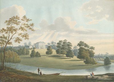 Patshull House: akvarellmaling, og [1826] av Robert Noyes