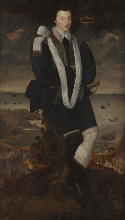 Portrett av Anthony Maria Browne, 2. Viscount Montagu av Robert Peake the elder