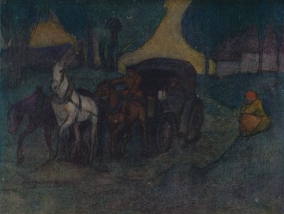 En landevei i Polen, c1901, 1905 av Robert Polhill Bevan