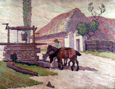 Hester som drikker av Robert Polhill Bevan