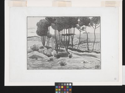 Poplene (litografi) av Robert Polhill Bevan