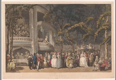 Vauxhall Gardens i Londen Vaux-Hall (tittel på objekt) av Robert Pollard (I)