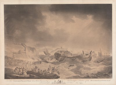 The Distress'd Situation of the Dutton East Indiaman av Robert Pollard