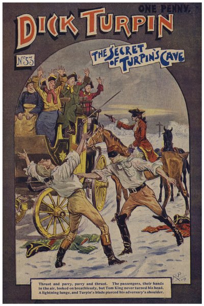 Dick Turpin (farge litho) av Robert Prowse Jnr