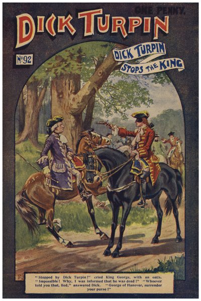 Dick Turpin (farge litho) av Robert Prowse Jnr