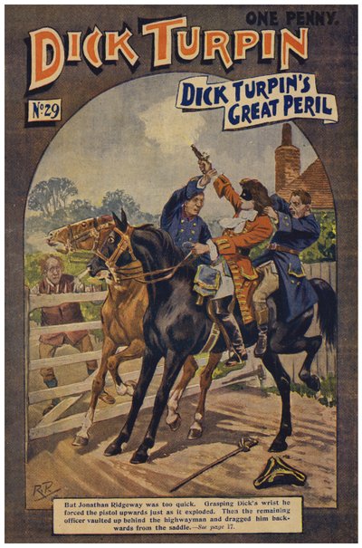 Dick Turpin (farge litho) av Robert Prowse Jnr