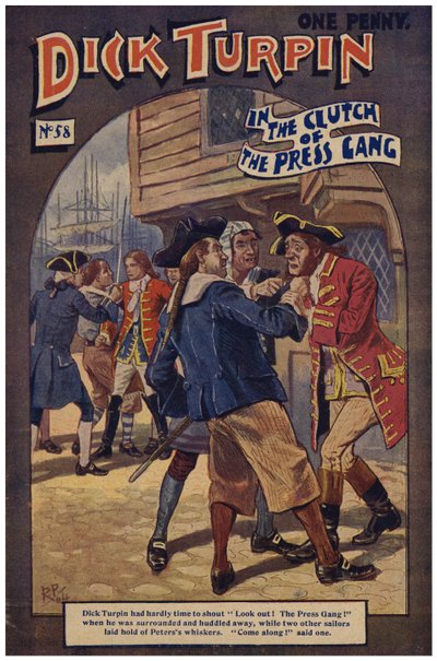Dick Turpin (farge litho) av Robert Prowse Jnr