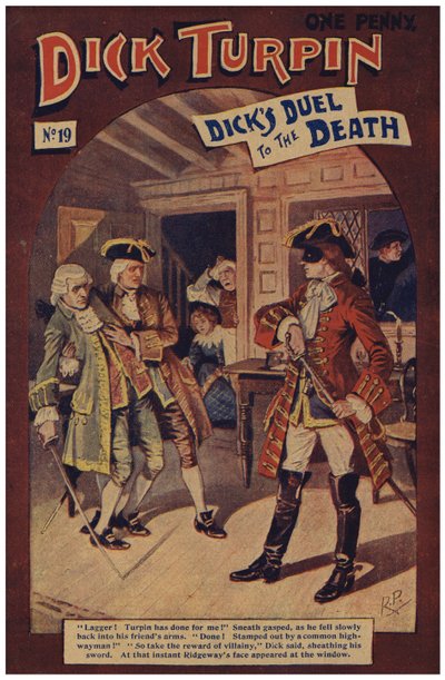 Dick Turpin (farge litho) av Robert Prowse Jnr