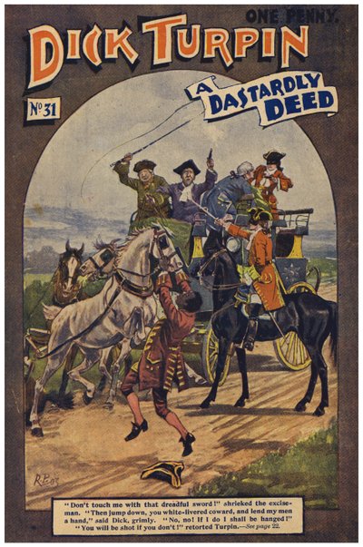 Dick Turpin (farge litho) av Robert Prowse Jnr