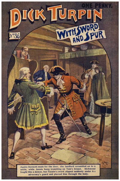 Dick Turpin (farge litho) av Robert Prowse Jnr