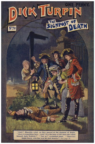 Dick Turpin (farge litho) av Robert Prowse Jnr