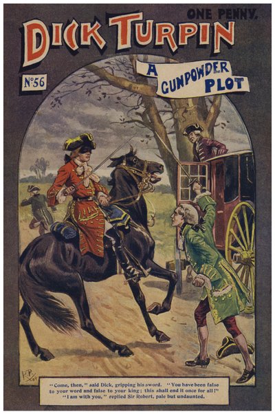 Dick Turpin (farge litho) av Robert Prowse Jnr