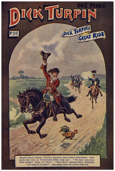 Dick Turpin (farge litho) av Robert Prowse Jnr