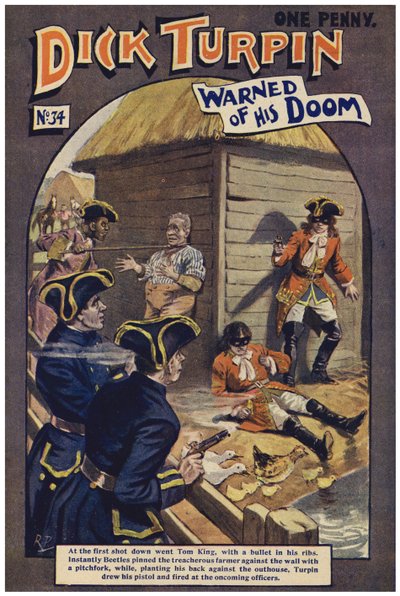 Dick Turpin (farge litho) av Robert Prowse Jnr