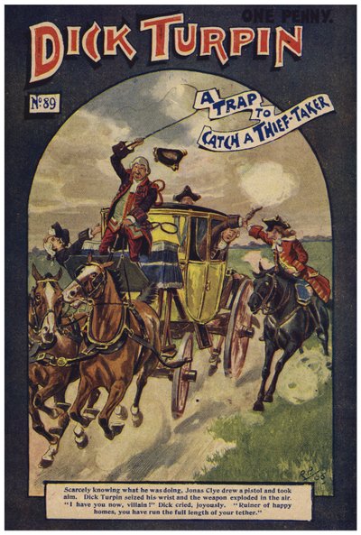 Dick Turpin (farge litho) av Robert Prowse Jnr